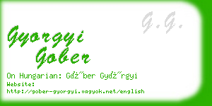 gyorgyi gober business card